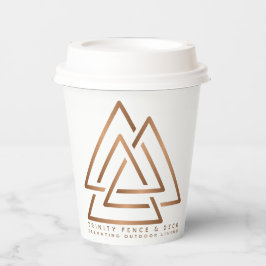 Papier Conçu pour le café. Conçu pour Hustle. Gobelets en