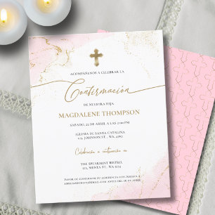 Papier Confirmation de la Croix d'Or Budget Fille Confirm