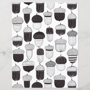 Papier Conflit de Doodle motif d'automne