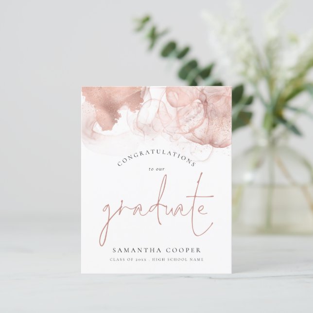 Papier Congrès Budget Grand Rose Gold Encre d'alcool (Debout devant)