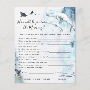 Papier Connais La Maman Jeu Baby shower
