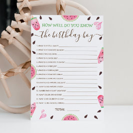 Papier Connaissez-Vous Bien Anniversaire Jeu Modifiable G