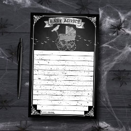 Papier Conseil Baby shower Halloween vintage Stroller