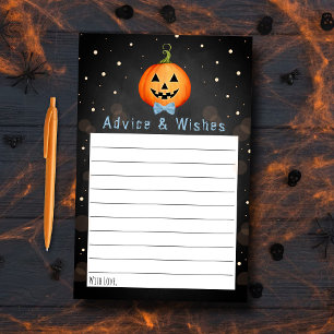 Papier Conseil Baby shower pour Halloween Little Citrouil