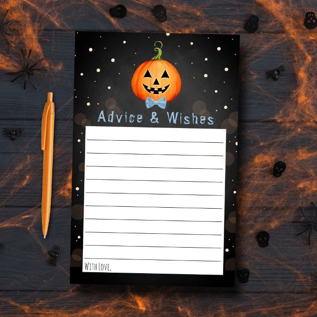 Papier Conseil Baby shower pour Halloween Little Citrouil (Créateur téléchargé)