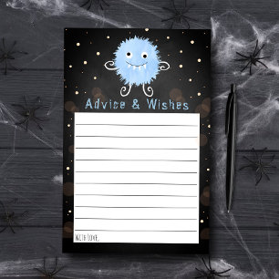Papier Conseil Baby shower pour Halloween Little Monster