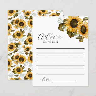 Papier Conseil Fête des mariées Tournesol Pour La Mariée