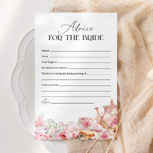 Papier Conseil Pour La Fête des mariées De Thé Floral Ros