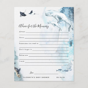 Papier Conseil pour la maman   Jeu Baby shower