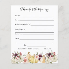 Papier Conseil pour la maman | Jeu Baby shower