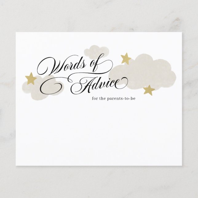 Papier Conseil pour les parents à être Stars Cloud Baby s (Devant)