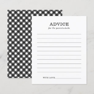 Papier Conseil pour les parents Rustique Baby shower barb