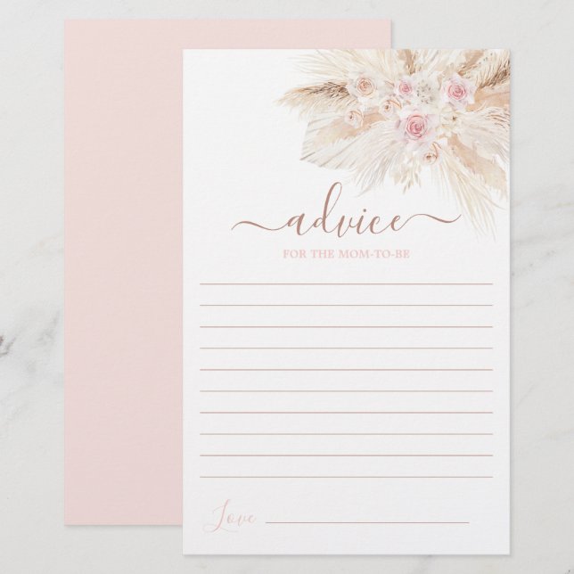 Papier Conseil Tropical rose vif pour la maman à être car (Devant / Derrière)