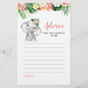 Papier Conseils aux filles des éléphants tropicaux pour l