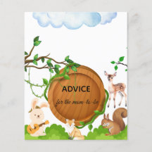Conseils de Baby shower pour animaux de forêt pour