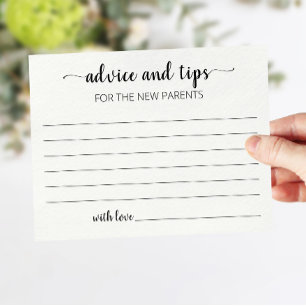 Papier Conseils et conseils pour les nouveaux parents car