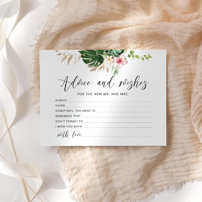 Papier Conseils et voeux de monstère tropicale (Créateur téléchargé)