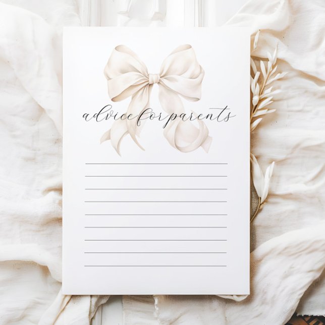 Papier Conseils neutres pour le Baby shower des parents (Créateur téléchargé)