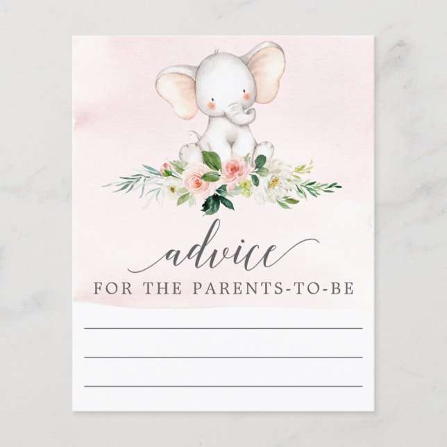 Papier Conseils pour le jeu de Baby shower Parents-to-be (Devant)