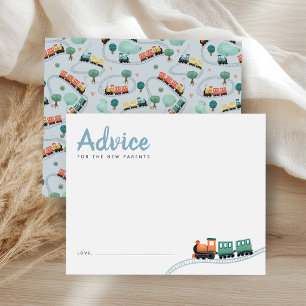 Papier Conseils pour maman pour bébé Blue Train Baby Show