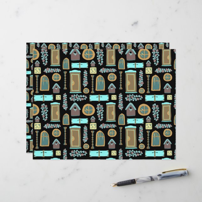 Papier Construction d'un magasin de souvenirs (Devant/Arrière en situation)