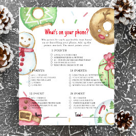 Papier Cookies de Noël Ce qui est sur votre jeu de téléph