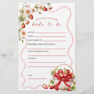 Papier Coquette Berry en amour conseille jeu de la mariée