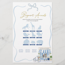 Papier Coquette Café parisien Animaux enceintes