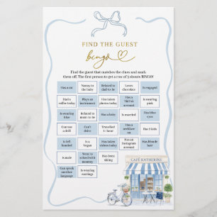 Papier Coquette Café Parisien Retrouvez L'Invité Jeux De
