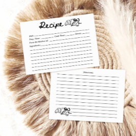 Papier Coquette Croissant Recipe Card