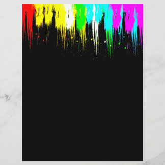 Papier Corey Tiger années 80 peinture goutte vintage