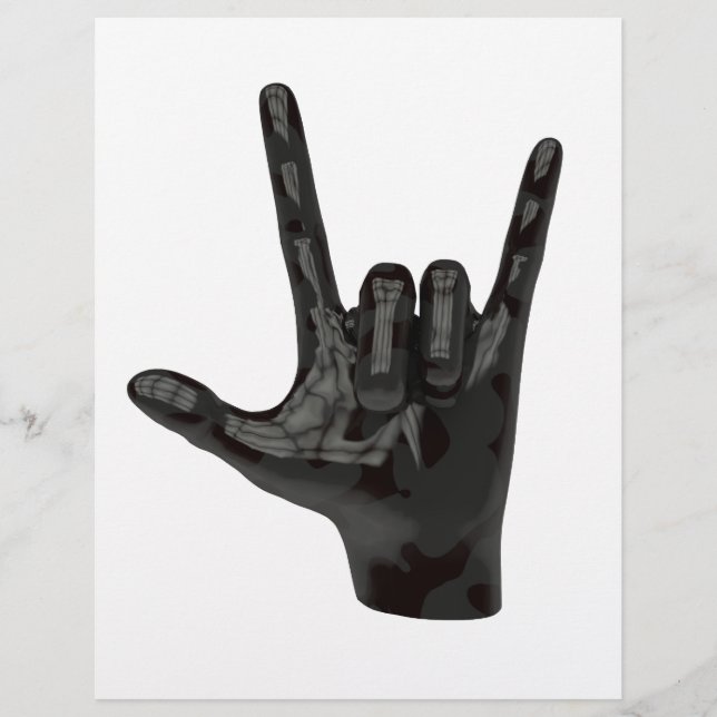 Papier cornes diable main (Devant)