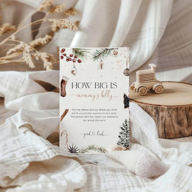 Papier Cosy How Big is Mommy's Belly Baby shower Jeu (Créateur téléchargé)