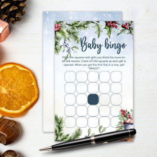 Papier Cosy Winter Hot Cocoa Baby shower neige jam de bin