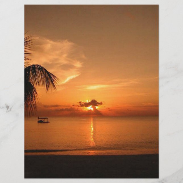 Papier Coucher de soleil d'été (Devant)