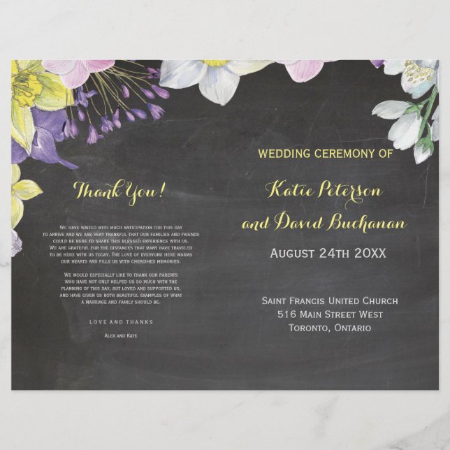 Papier Couleur de l'eau peinte à la main narcisse mariage (Devant)