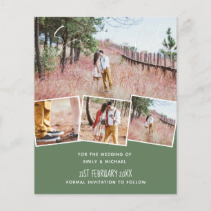 Papier Couleurs de mariage tendances Vert Sauge Olive BUD