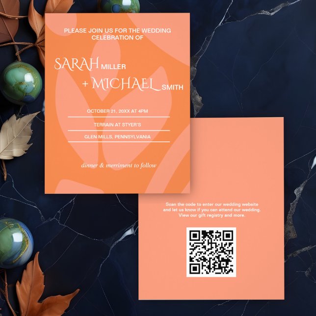 Papier Couleurs modernes Collage Faire-part de mariage bu (Créateur téléchargé)