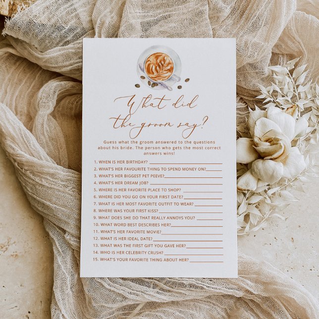 Papier Coupe de café Qu'est-ce que le marié a dit douche  (Créateur téléchargé)