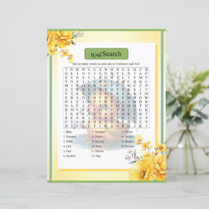 Papier Coupe de canard en caoutchouc Baby shower Mot de r