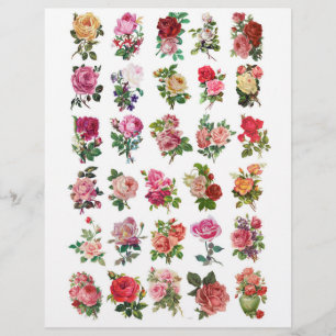 Papier Coupes Fussy Roses victoriennes