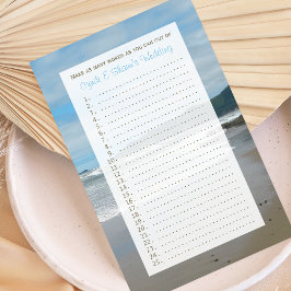 Papier Couple Wedding shower - Plage