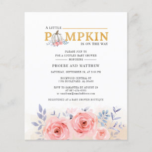 Papier Couples floraux budget Baby shower aquarelle