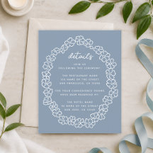 Couronne florale bleue poussiéreuse de budget Déta