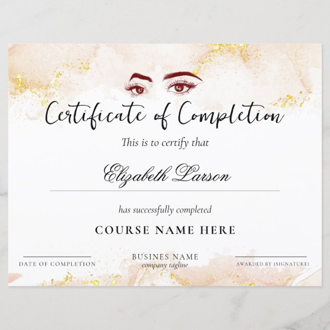 Papier Cours de maîtrise des compétences Achèvement Pink  (Devant)