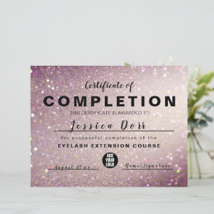 Papier Cours Rose de Parties scintillant de goutte d'or