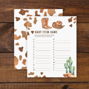 Papier Cowboy - Jeu d'article pour bébé. Jeu de Baby Show