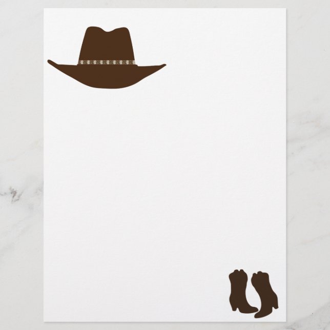 Papier Cowboy occidental (Devant)