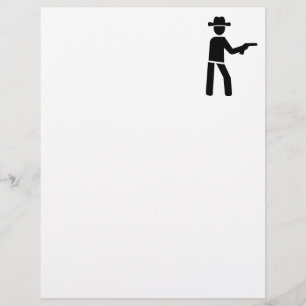 Papier Cowboy Sheriff