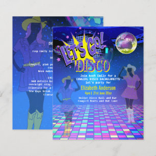 Papier Cowgirl Disco Bachelorette Lets Go Dernier Ride Ro